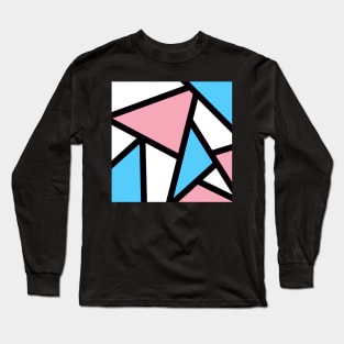 Trans Pride Color Blocking Long Sleeve T-Shirt